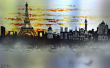 Paris Panorama 120 x 80 cms