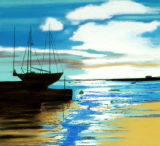 Beside The Seaside pastel on paper