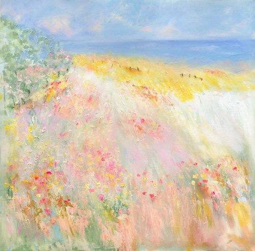 Hayfields by the sea