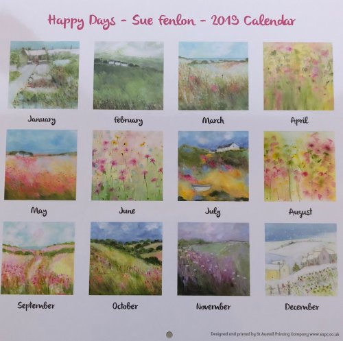 2019 Calendar back
