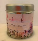 Summer picnic candle in a tin