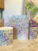 Polkadot flowers mug