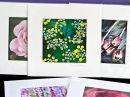 Small square mounted prints