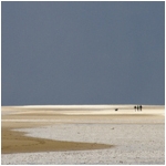 Holkham ll, Norfolk Vast empty beach With deep blue sky on the coastline at Holkham in Norfolk, England