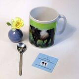 Belted Galloway cow Ceramic mug. Belted Galloway Cow ceramic mug