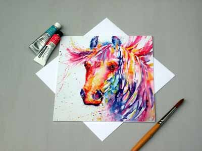 Square card "Nickie"