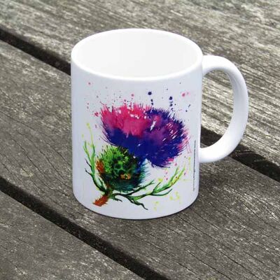 Scottish thistle mug