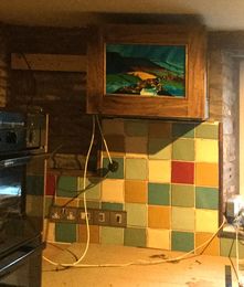 Black Mtns. mounted in a kitchen unit.