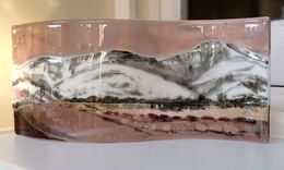 Pink Light over the snow on Pen y Fan. 290mm x 120mm £120