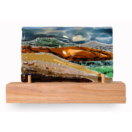 Table Mtn. with Sugar Loaf 210mm x 150mm £100 For Sale at Erwood Station Gallery