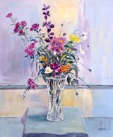 garden flowers in vase