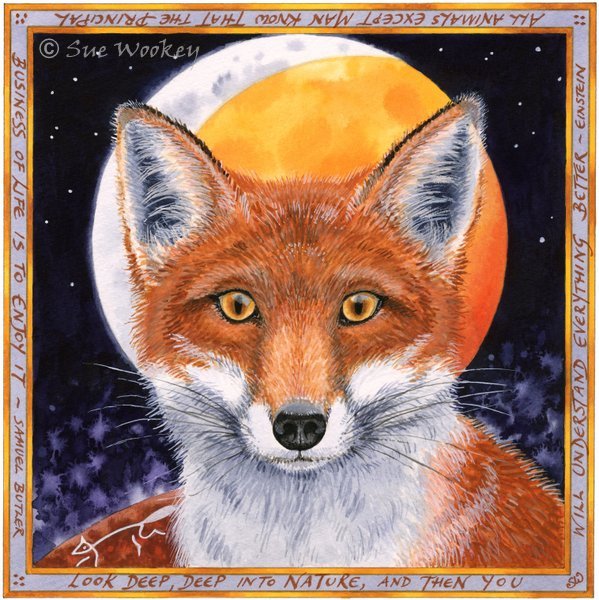 Fox and Lunar Eclipse