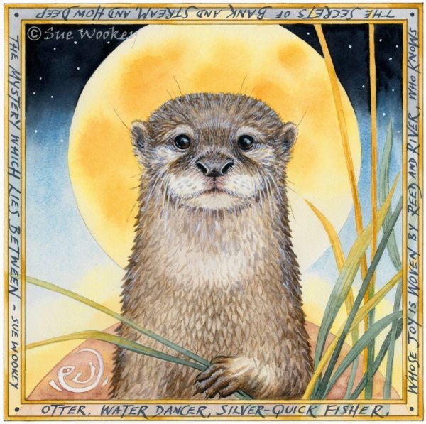 Otter Moonrise
