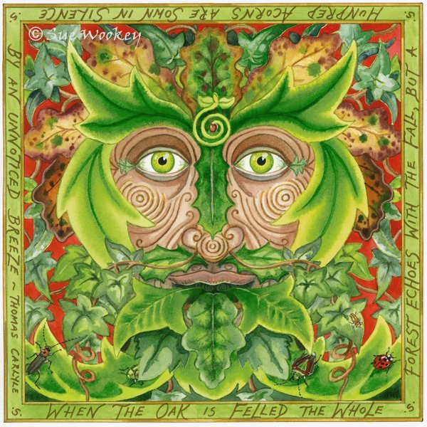 The Green Man Ready for Battle