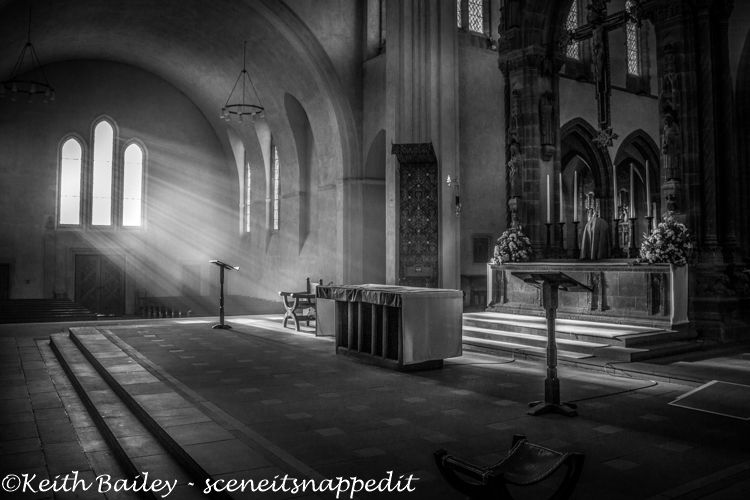 #5 Early Morning Light Ampleforth Abbey - Mono Study