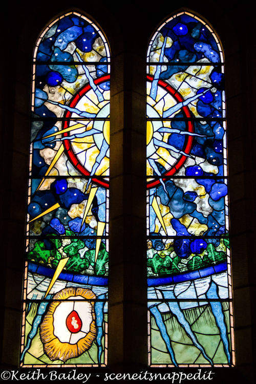 #60 Stained Glass Window Ampleforth Abbey