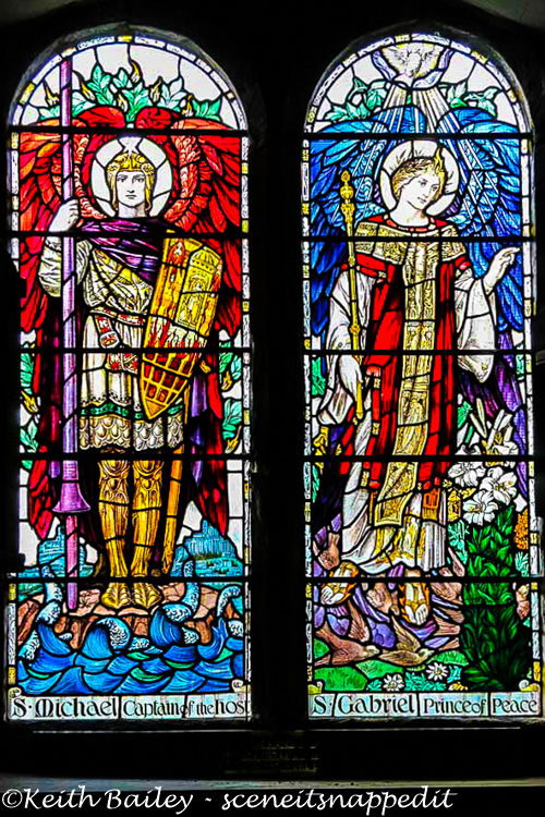 #64 Stained Glass Stokesay Church Shropshire