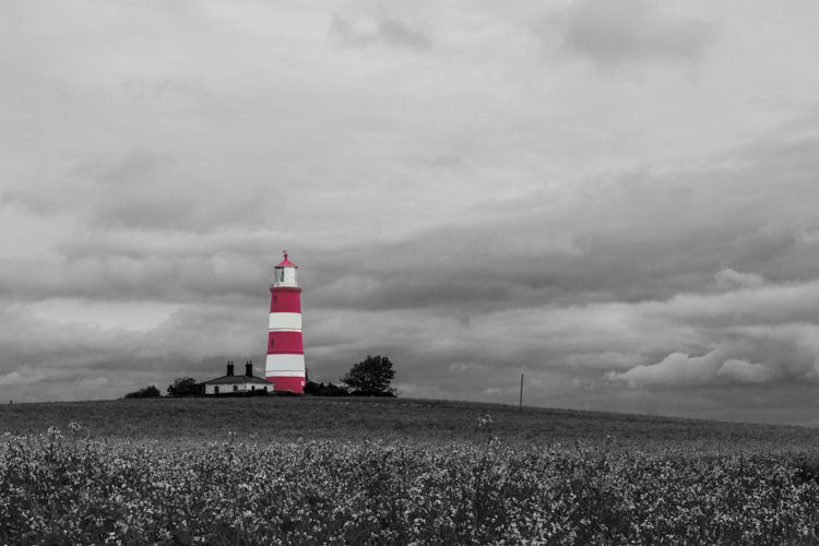 #87 Happisburgh Lighthouse Norfolk - A Coloursplash Image