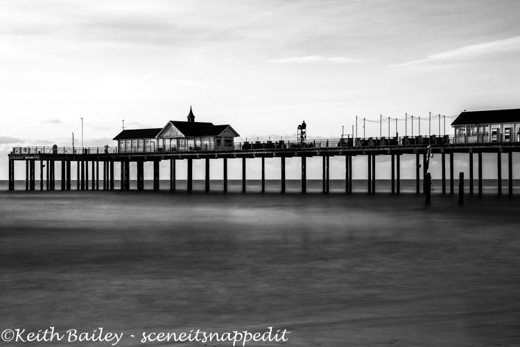 #89 Southwold Pier at Dawn - Mono Study