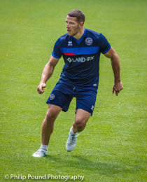 Connor Washington in action at training