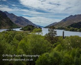 Glenfinnan monument in Scotland