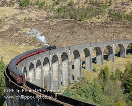 Jacobite Steam Train on Glenfinnan Viaduct