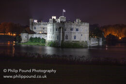 Leeds Castle with moat