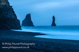 Rocks in the sea in Iceland