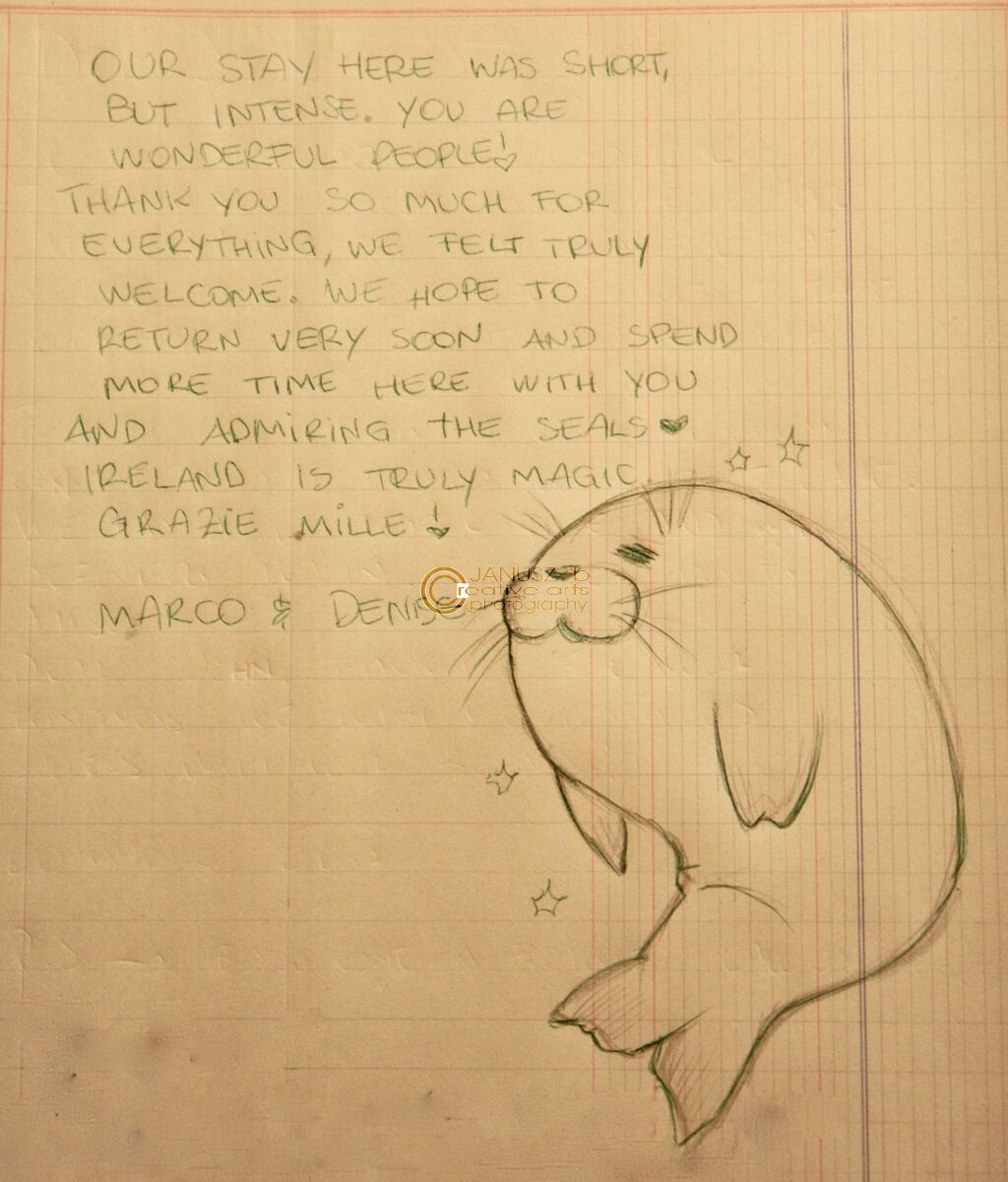 A page from our guest book