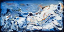 THE WHALES (Acrylic on Gallery Wrapped Canvas) 60cmX119.5cmX1.8cm