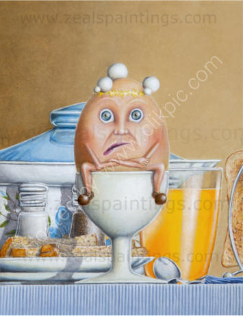 'Bad Hair Day'....Mixed media