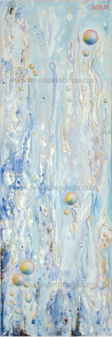 Effervescent (Stretched Canvas 183cm x 61cm x 3.7cm) / Private Collection _ NEW YORK, BROOKLYN, U.S.A.