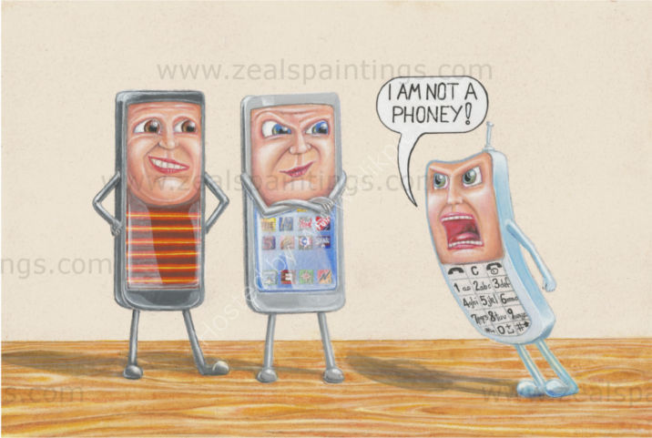 I Am Not A Phoney......Mixed Media
