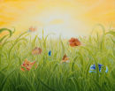 Iris Sunrise(oil on canvas) 80cm X 100cm