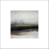 "Riverbank" Mixed Media on Paper, 42x42cm.