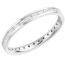 WHITE GOLD BAGUETTE DIAMOND CHANNEL SET FULL ETERNITY RING (HORIZONTAL)