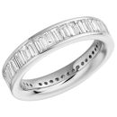 WHITE GOLD BAGUETTE DIAMOND CHANNEL SET FULL ETERNITY RING (VERTICAL)