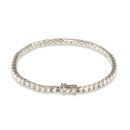 WHITE GOLD DIAMOND 4 CLAW BRACELET