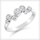 WHITE GOLD DIAMOND BUBBLE DRESS RING