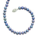 DYED PEACOCK FRESH WATER CULTURED PEARL NECKLACE