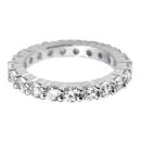 WHITE GOLD DIAMOND CLAW SET FULL ETERNITY RING