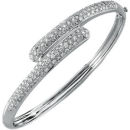 WHITE GOLD DIAMOND PAVE SET BANGLE