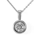 WHITE GOLD DIAMOND RUBOVER PENDANT