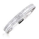 WHITE GOLD MIXED SHAPE DIAMOND BANGLE