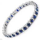 WHITE GOLD SAPPHIRE DIAMOND BRACELET