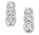 WHITE GOLD TRILOGY DIAMOND EARRINGS