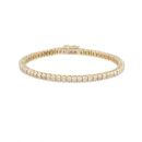 YELLOW GOLD DIAMOND DEMI-SET BRACELET