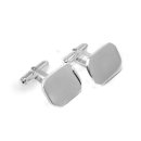 SILVER OCTAGON SWIVEL FITTING CUFFLINKS