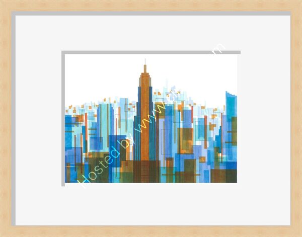 Manhattan Impressions No.4 Giclee Print Framed