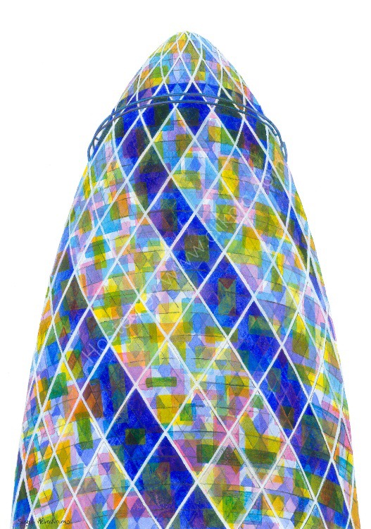 The Gherkin, London.